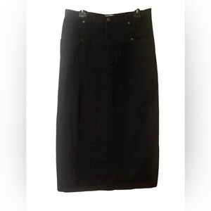 Chadwicks Real Comfort Denim Maxi Skirt Women’s 14T Black Y2K Preppy Grunge 90s